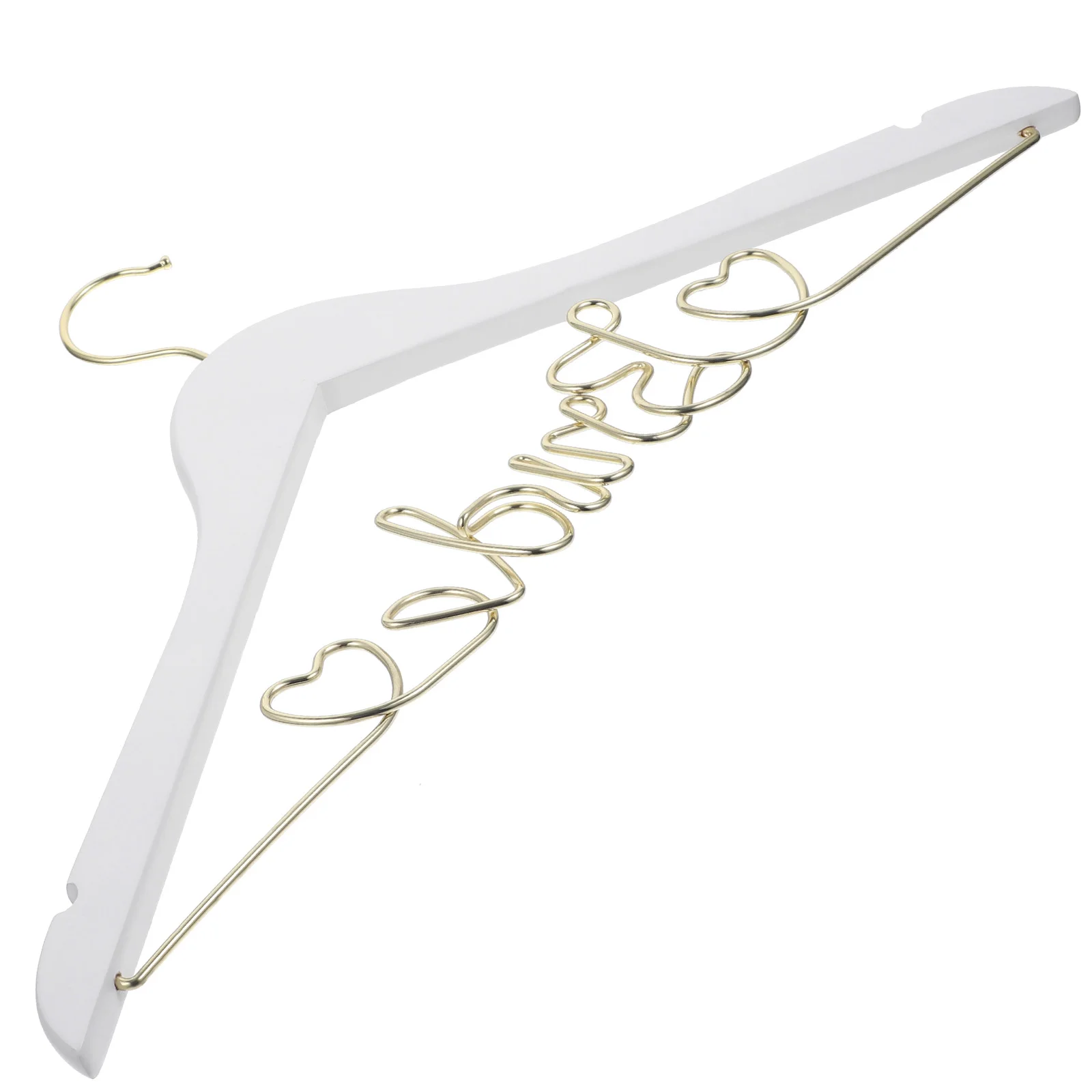 

Bridal Hanger Bride Wedding Dress Clothes Wooden Wire Anti-skid For Hangers Coat