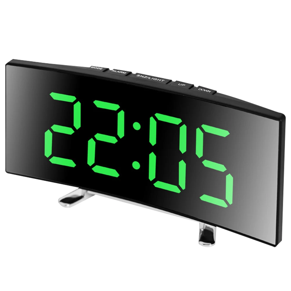 Creative Digital Alarm Clock Snooze Night Mode Smart Alarm Clock USB Charging/Battery Powered Electronic Alarm Clock for Bedroom 4