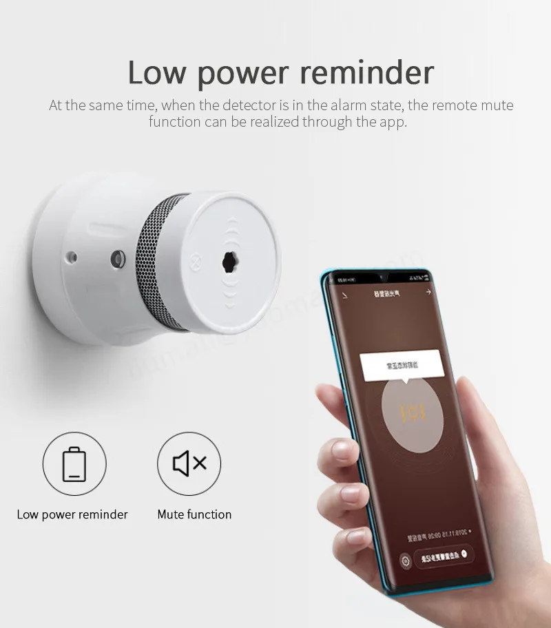 

Smoke Detector APP Notification Wireless Smoke Detector Smart Fire Smoke Detector Smoke Sensor