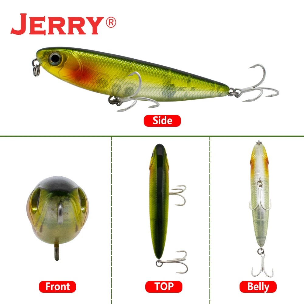 Jerry Kuchao Topwater Pencil Rock Fishing Lure 65/85mm 6.6/11.1g Floating  Bait Top Water Fishing Tackle Quality Professional