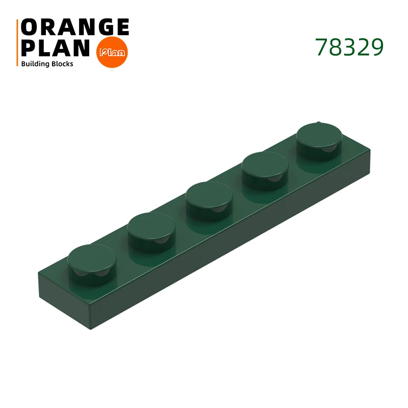 Vibrant Orange Building Plate 100g - Creative DIY Toy Assembly Parts