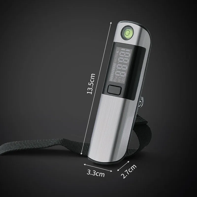 110lb/50kg Digital Luggage Scale Portable Electronic Suitcase Scale Travel Weighs Baggage Bag Hanging Scales Tape Measure