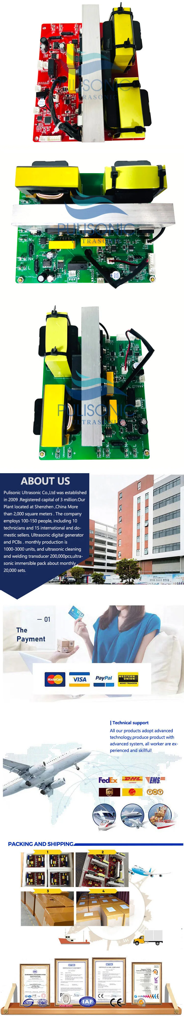 Description Picture 3 of item500W Piezoelectric Ultrasonic Generator Power Board For Mechanical Ultrasonic Cleaning Machine PCB Board