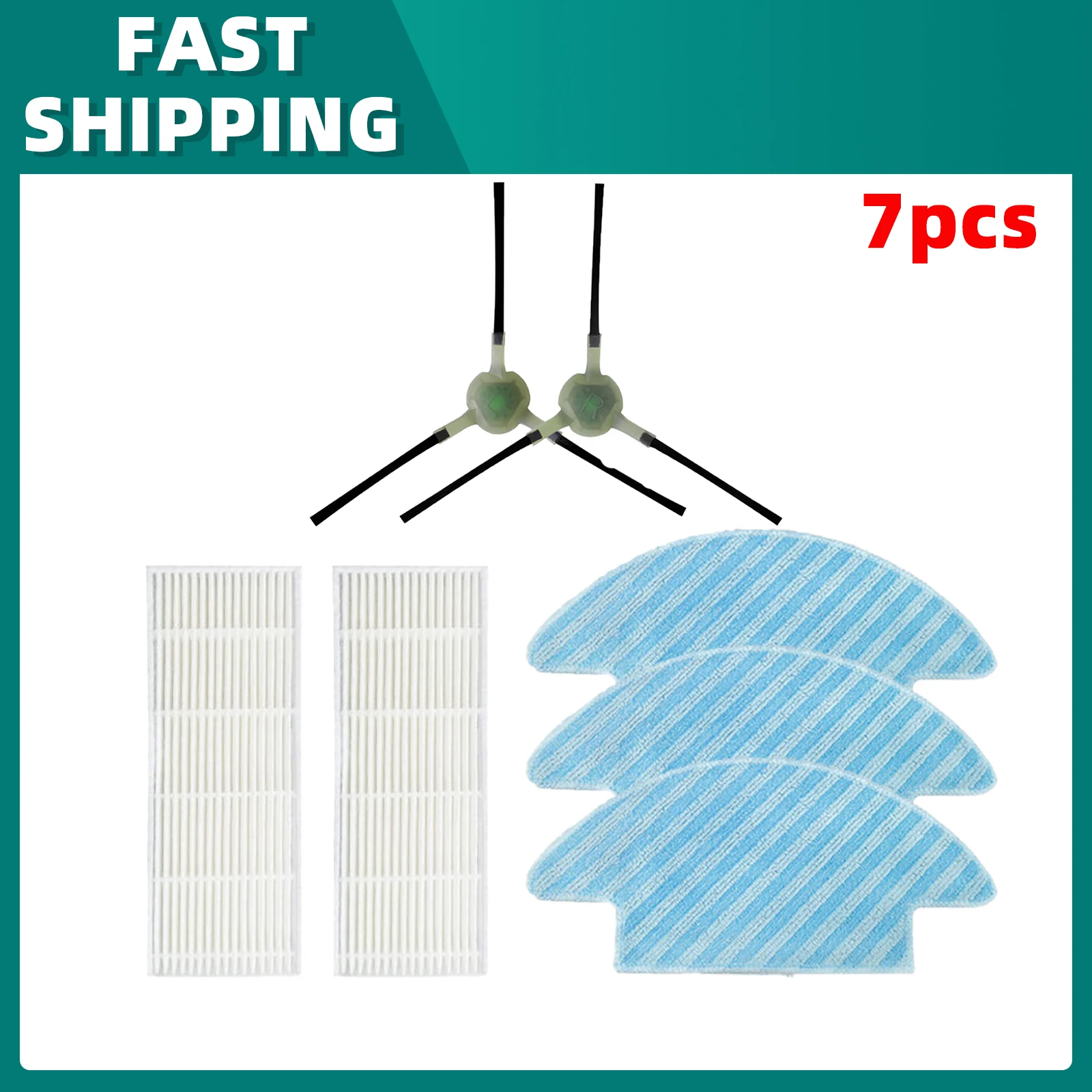 Brosse latérale 4 Set Side pour Lefant M210 M210S M210B M213 - FDIT
