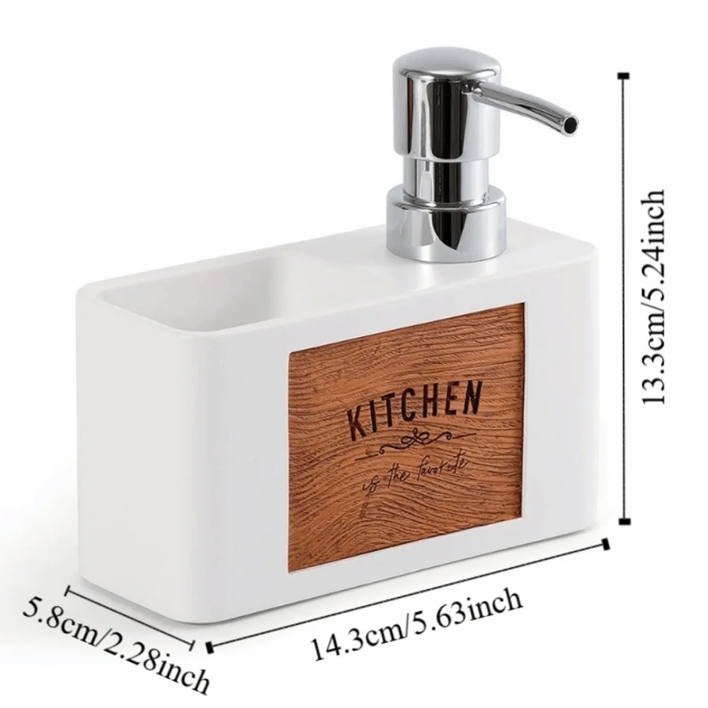 Multifunctional Pump Head Kitchen Soap Dispenser ABS 160ml Sponge Holder Press Sink Organizer Liquid Soap Dispenser Kitchen