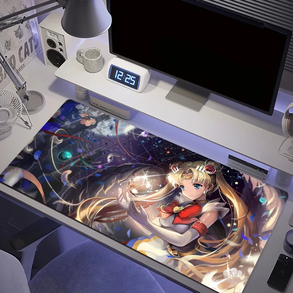 S-Sailor M-MoonS Large PC Mouse Pad For Non-Slip Gaming Laptops Gamer Carpet Keyboard Mat Desk Protector 2