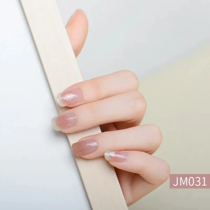 

Christmas Nail Art Sticker UV Lamp Cured Halloween Gel Nail Wraps Santa Snowflake Winter Decal Slider New Year Manicure Decor