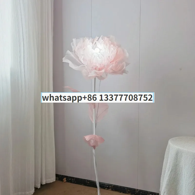 

Giant Festive Lantern Peony Material Package Floor Lamp Handmade Flowers