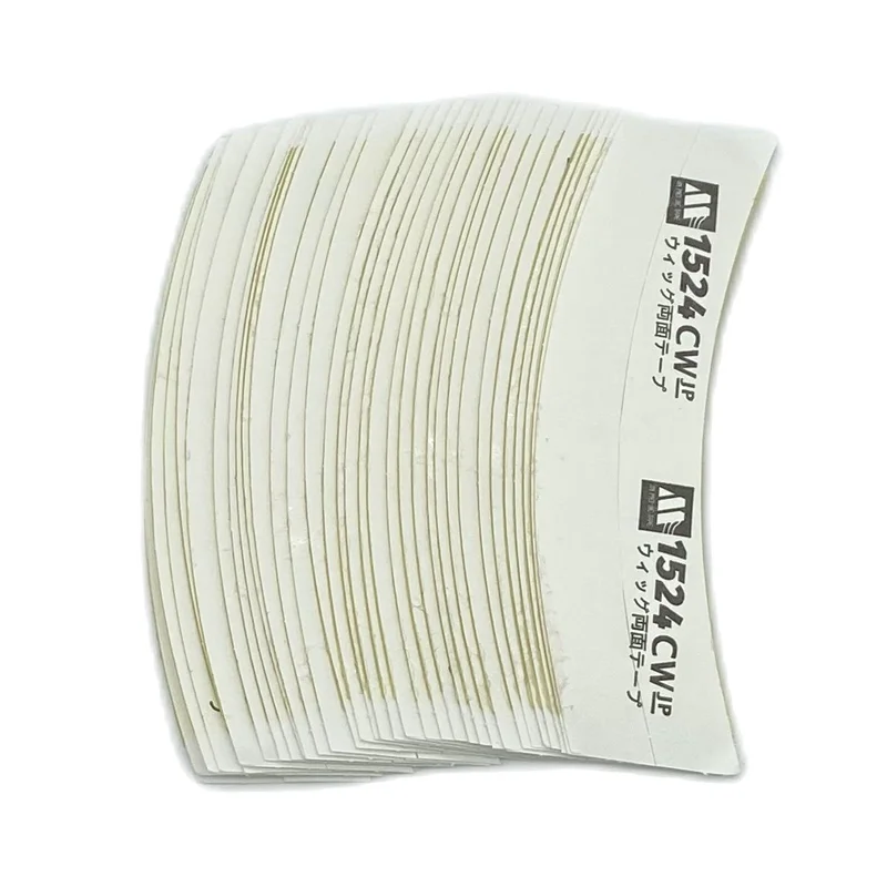 36 pieces Japan 1524 C shape White TAPE tape lace front tape for wig adhesive toupee 3 weeks lasting 7.6 * 2.2cm