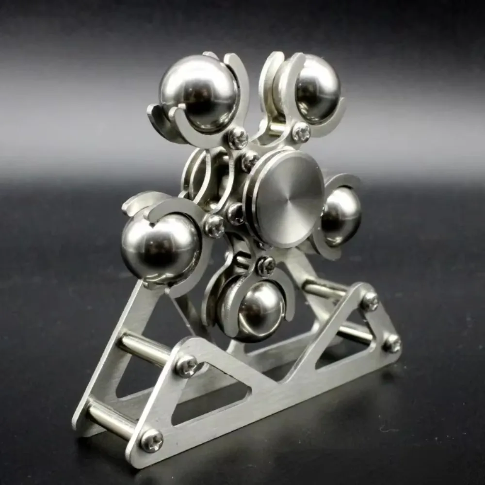 Hand Spinner Steel Ball Ferris Wheel 2 Fingertip EDC Adult Fidget Toys Five Bead Finger Gyro Silent Bearing Stainless Steel