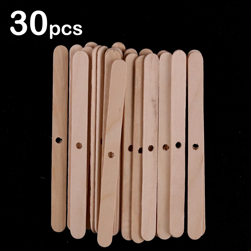 Wooden Wax Core Holder with Holes for DIY Candle Making and Aromatherapy