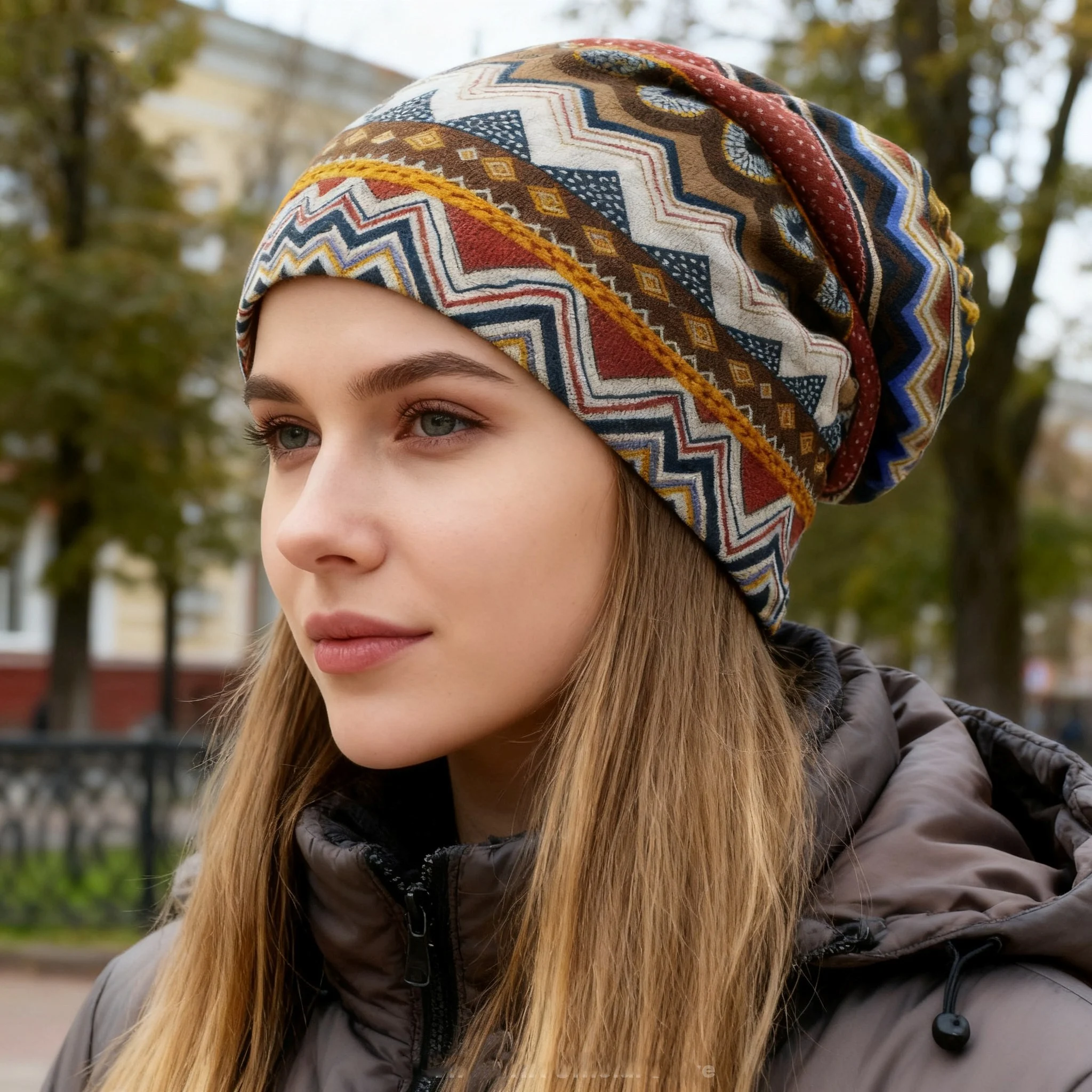 LOVINGSHA Herbst Winter Skullies Beanies Vintage Design Dual Frauen Hüte Für Damen Dünne Mädchen Mode Feminino Schal HT069