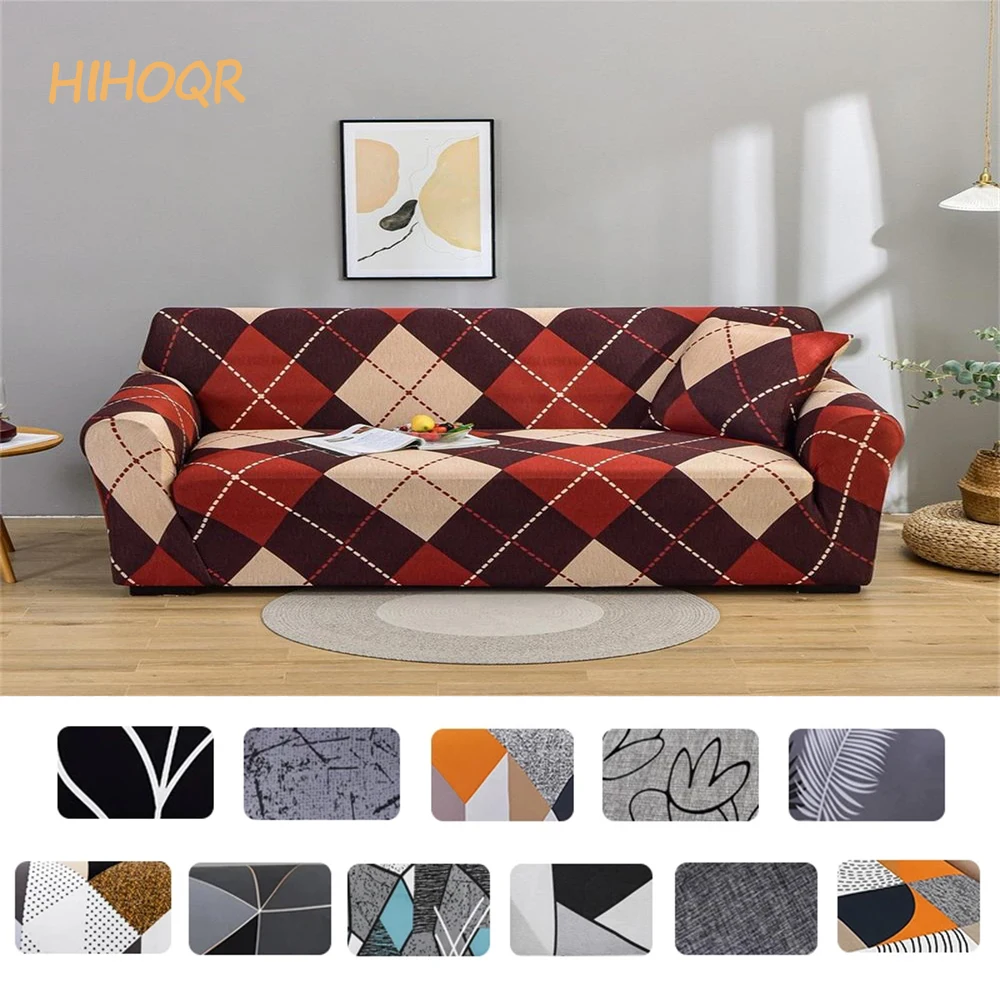 

Stretch Plaid Sofa Slipcover Elastic Sofa Covers for Living Room Funda Sofa Chair L Shape Couch Cover Home Decor 1/2/3/4-seater