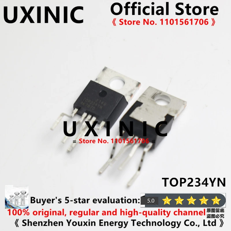 

UXINIC 100% New Imported OriginaI TOP234 TOP234YN TO-220 Power Management IC