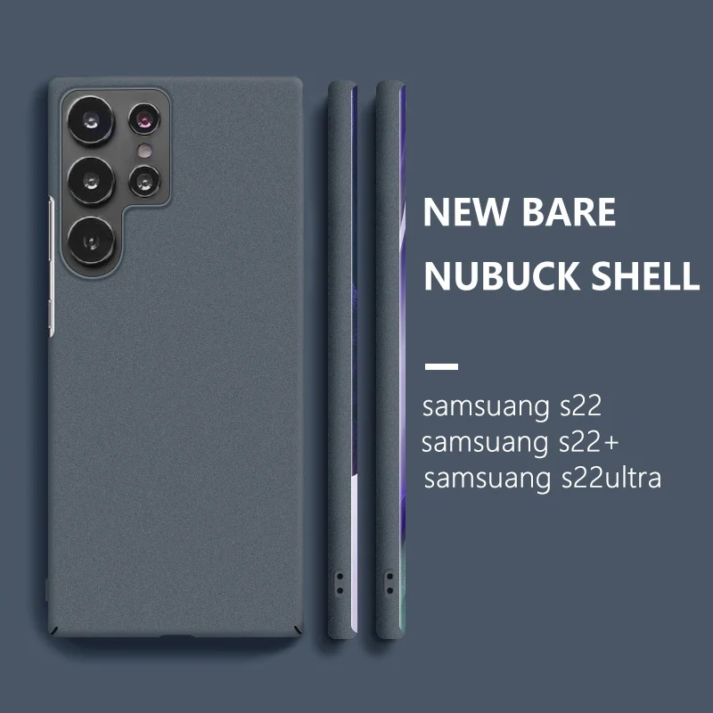 silicone case for samsung For Samsung S22 Ultra S21 FE S20 Plus A52 A52s A53 5G Note 20 Ultra Matte Ultra-thin Slim Hard Shockproof Phone Case Cover Capa silicone case for samsung