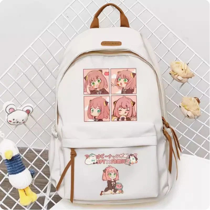 Anime Spy Family Anya Forger  Cartoon Bag Women Man Fashion Leisure Teenagers Student Backpack Handbag B764