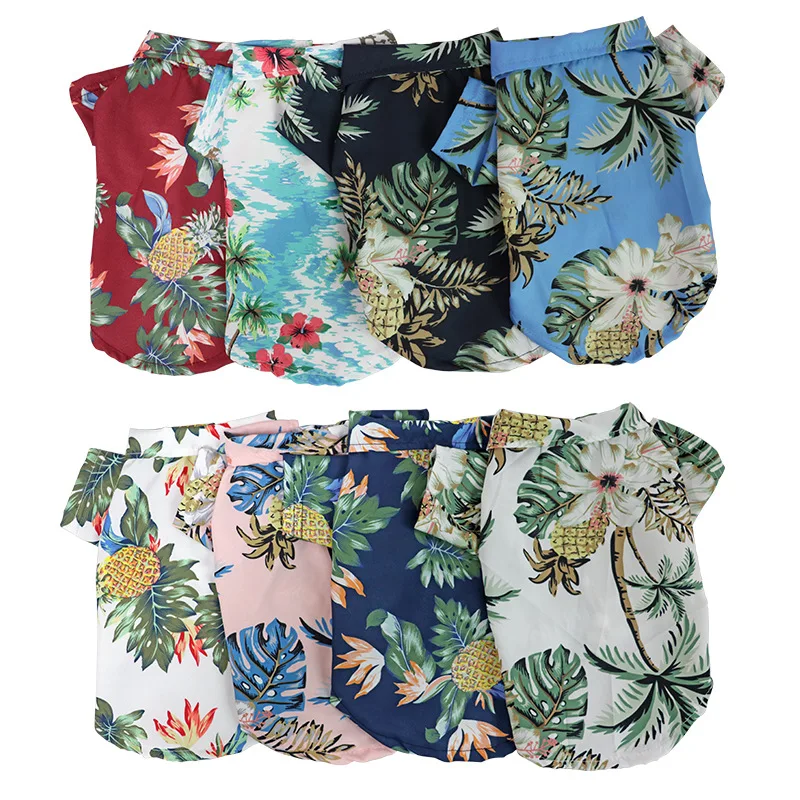 Pet Dog Shirt Hawaiian Beach Style For Small Dogs Puppy