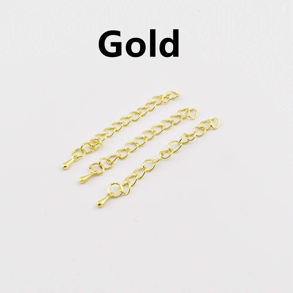 20-Piece Set: Water Drop Charms Extension Chains