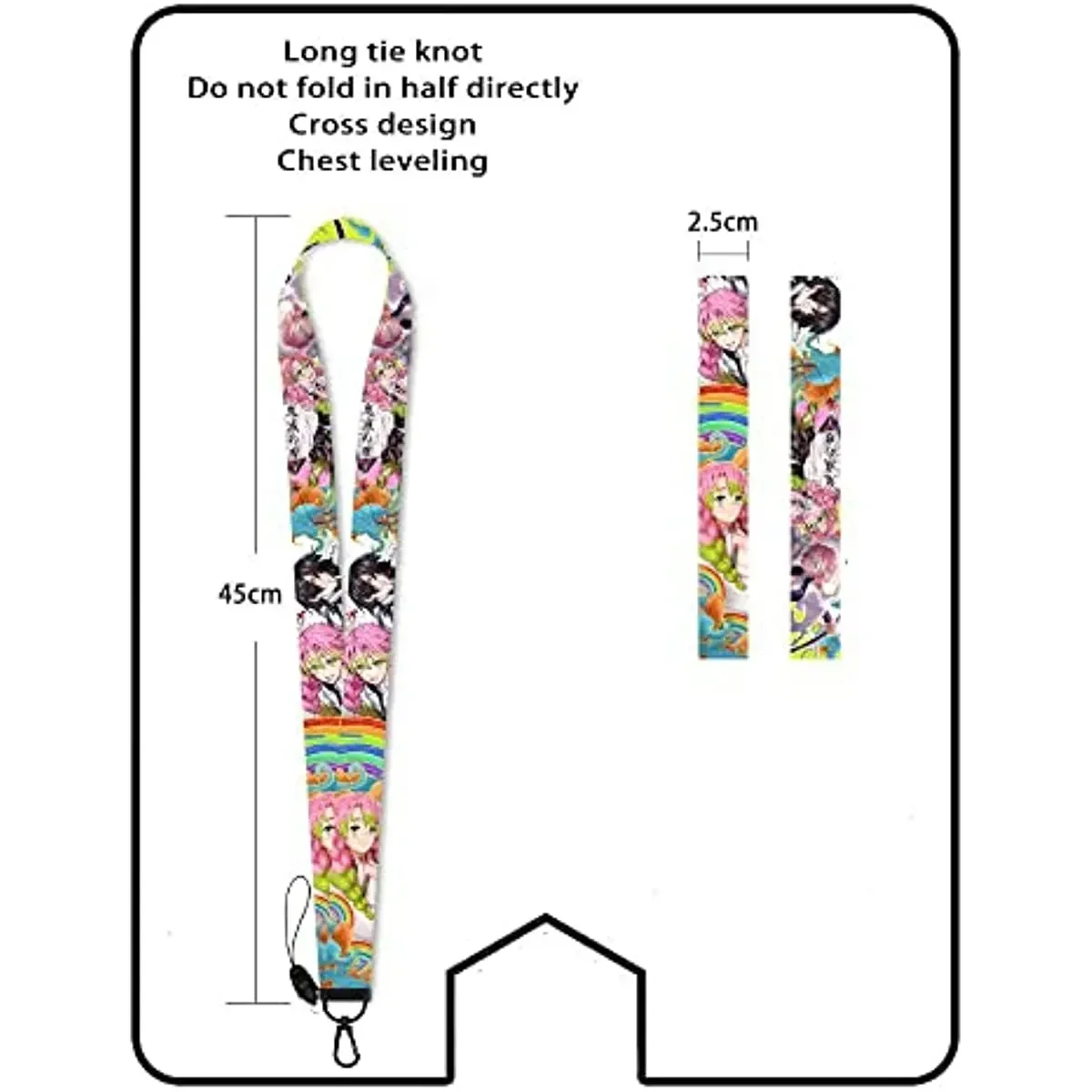 Anime Lanyard with ID Holder for Kanroji Mitsuri Neck Lanyard for Keys  Keychain Mobile Phone Strap Badge Holder - AliExpress