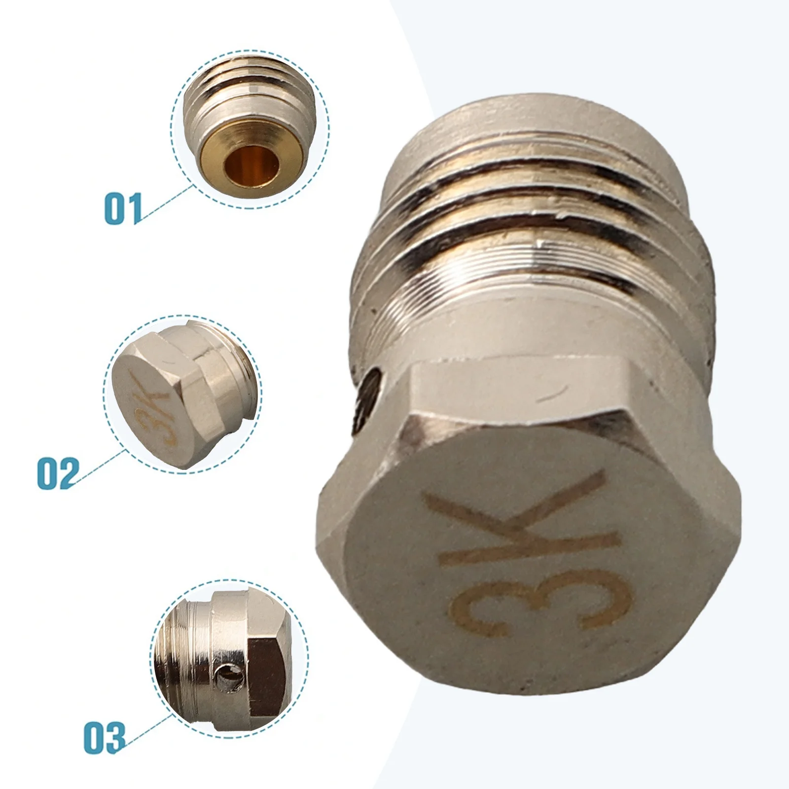 Burst Disk Set for HPA Tank Regulator 1.8K 3K 5K 6K 7.5K Pressure Release Component for High Pressure Air Systems