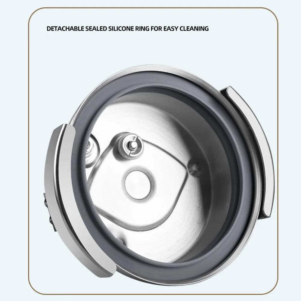 2L Portable Outdoor Pressure Cooker, 304 Stainless Steel Outdoor Camping Micro Pressure Cooker