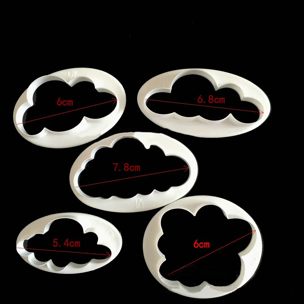 

High Quality Durable Brand New Mold 5pcs 3D Printed Accessories Cutter Decorative Fondant For Cake Replacement