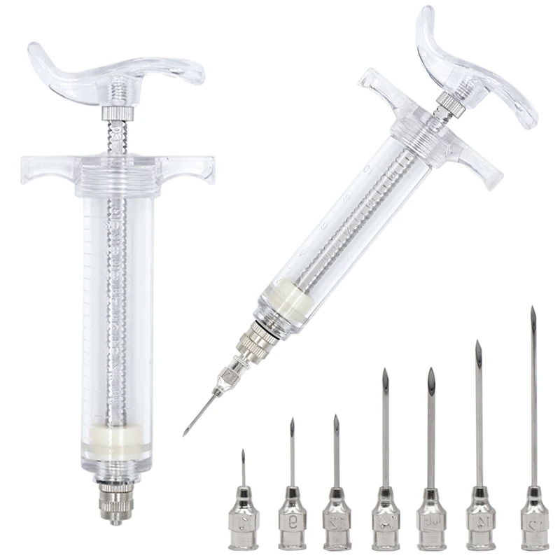 Syringes 10/20/30/50ml With Needle For Livestock, reusable syringe, disposable syringe, animal injection needle