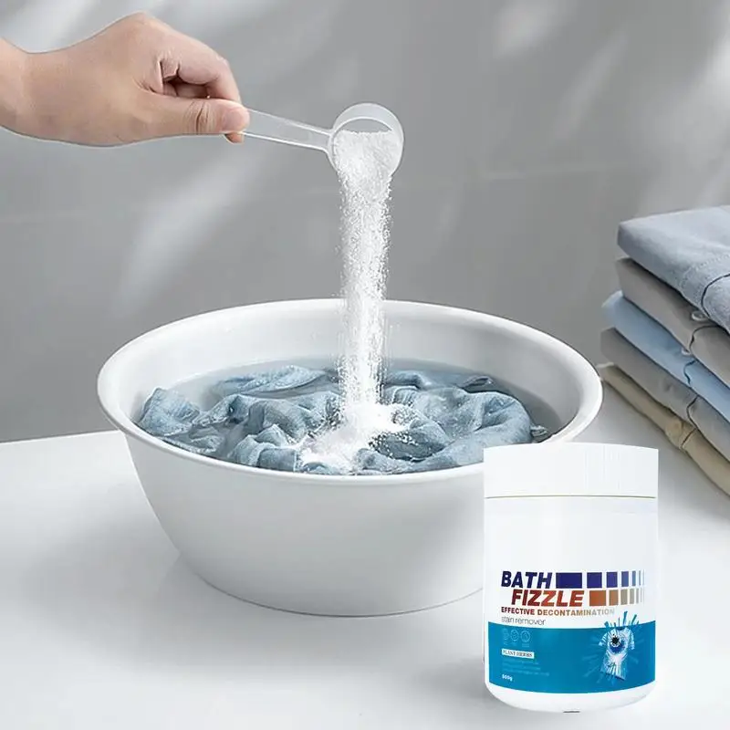 Dry Laundry Detergent Laundry Powder Explosive Salt 17.6 Oz Natural Plant Detergent Powder Long Lasting Scent Washing