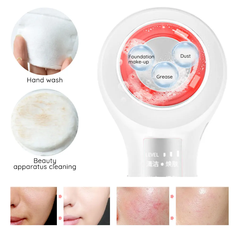 Skin Care Device Facial Beauty LED Photon Rejuvenation Therapy Cleansing Tool Machine Face Eye Skin Lifting Tighten Vibration Massage Device