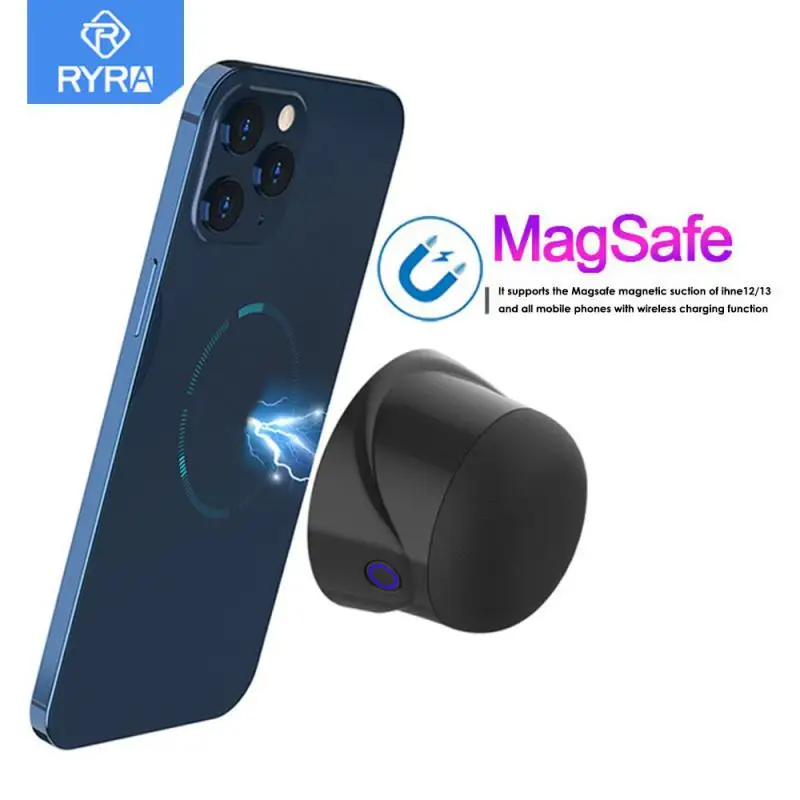 

RYRA Bluetooth Speaker Mini Magnetic Suction Portable Bluetooth Small Speaker Subwoofer Outdoor Phone Magnetic Suction Audio