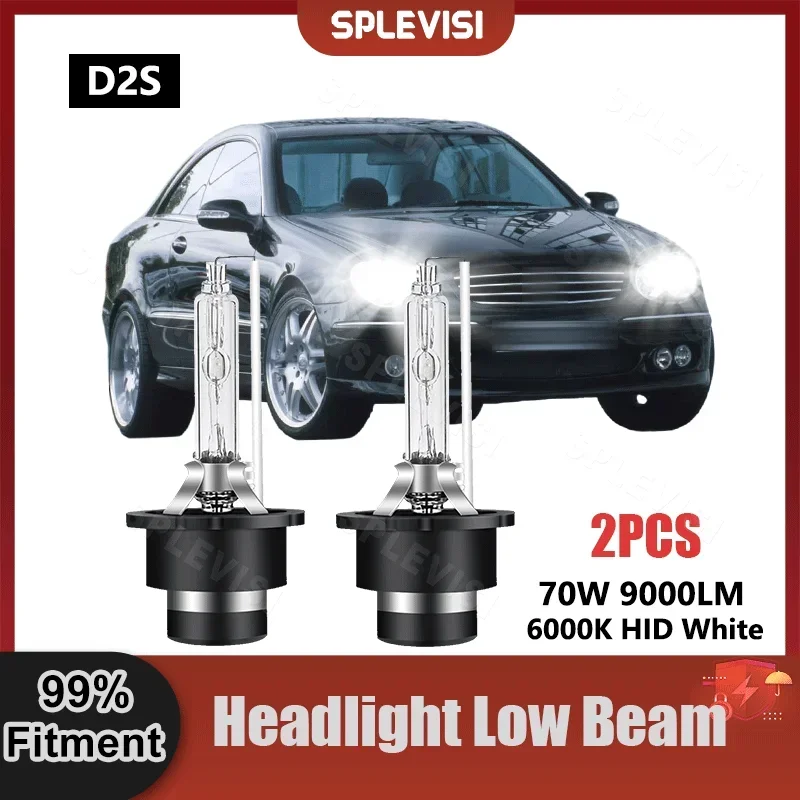 6000K HID White D2S 9V-16V 9000LM Low Beam Xenon Light For Mercedes CLK W209 2002 2003 2004 2005 2006 2007 2008 2009 2010 lsrtw2017 leather car floor mat for mercedes benz clk200 clk280 clk350 clk240 w209 c209 2009 2008 2007 2006 2005 accessories clk