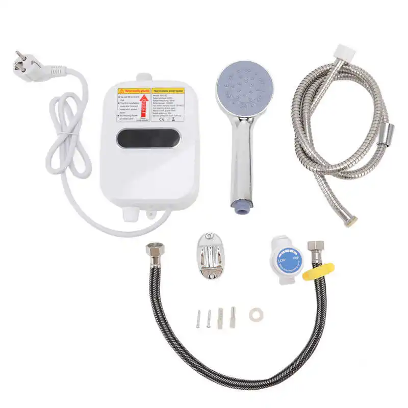 3500w Tankless Water Heater Electric Instantaneous With Hd Touch Screen