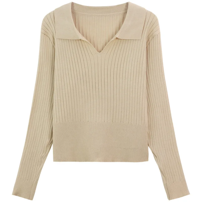 Autumn Women Long Sleeve Knitted Pullover Sweater