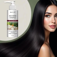 Shampoing à l'Eau de Riz à la Biotine et Kératine - Lissage et Renforcement, Fraîcheur Citronnée, Cheveux Longs et Résistants, Soin Hivernal 2