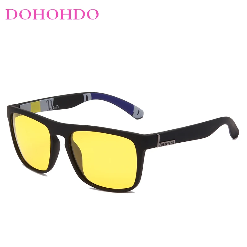 DOHOHDO Men Night Vision Glasses Women Polarized Sunglasses Yellow Lens Anti-Glare Goggle Night Driving Sunglasses Eyewear UV400 images - 6