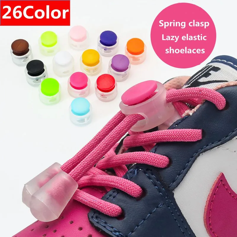 Elastic laces Sneakers 1 Pair Children Laces Without Tying Unisex Quick lace Round Rubber Bands Lazy Shoelaces Sport Shoestrings shoe laces shoelaces without ties elastic shoelaces elastic shoe laces