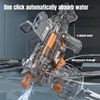 Children Simulated Flame Electric Water Gun Sensor Light High Pressure Automatic Watergun Summer Outdoor Beach Pool Toy for Kids 3