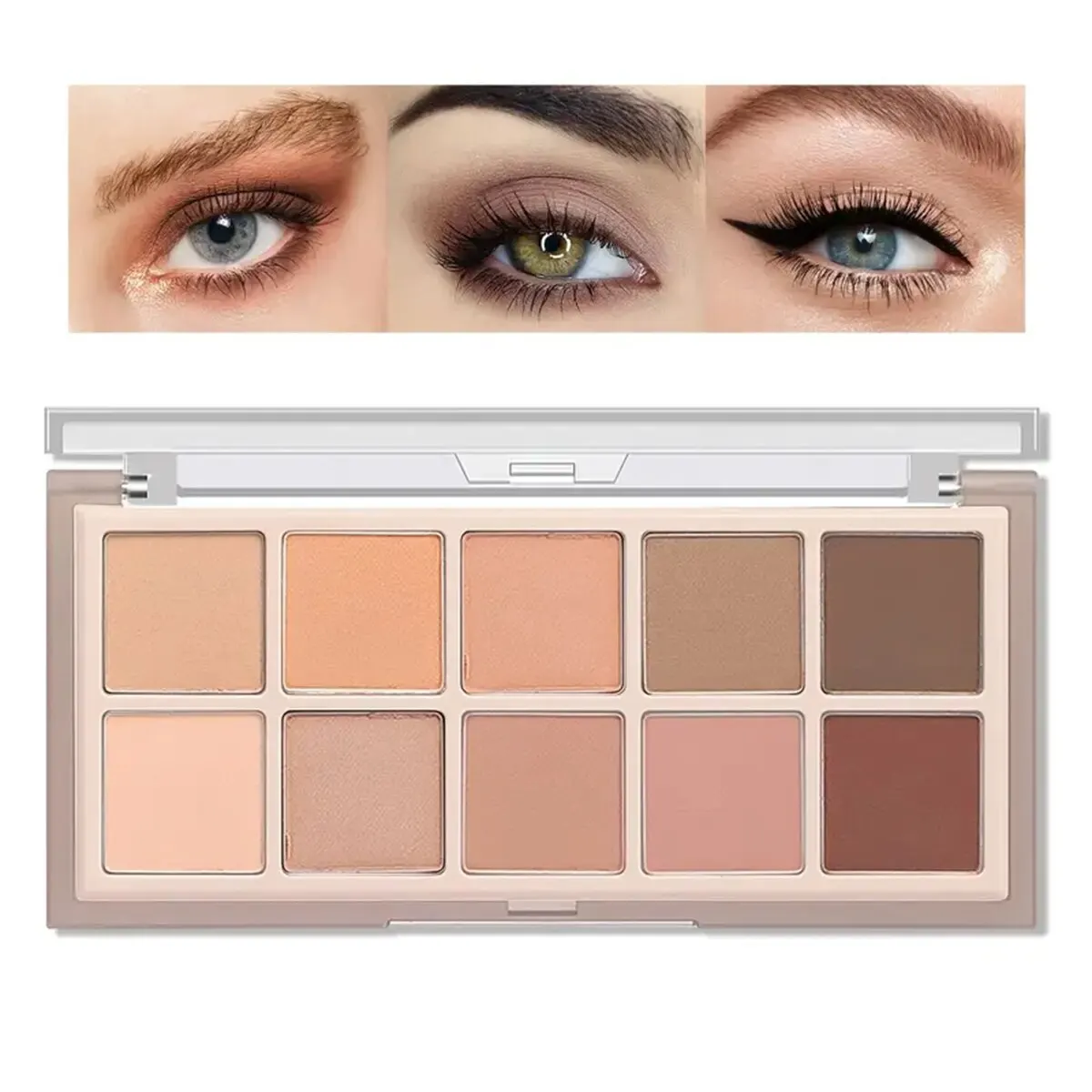 DIKALU Ten Color Makeup Comprehensive Plate Eyeshadow Plate Blush Contouring Highlights Earth Color Matte New Ins 6