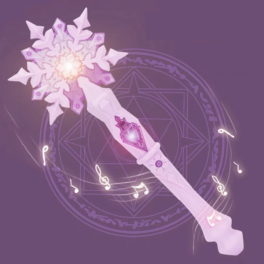 Dreamy Snowflake Magic Wand - Sparkling Fairy Toy for Girls Perfect Birthday Holiday Gift