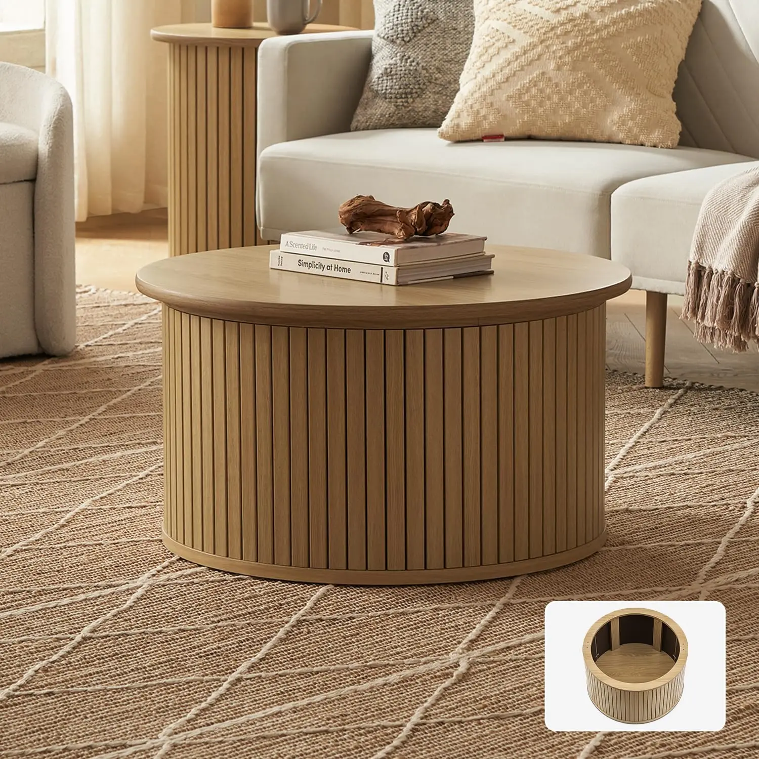 Quin-Round-Fluted-Coffee-Table-Tambour-Circle-Living-Room-Table-Mid ...