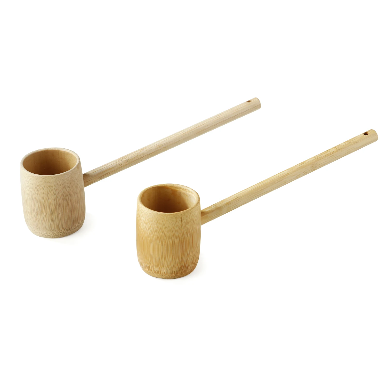 Bamboo Bath Spoon Water Ladle with Long Handle Japanese Style Water Scoop Take Restaurant Salt Scoop Bamboo Home Accessories