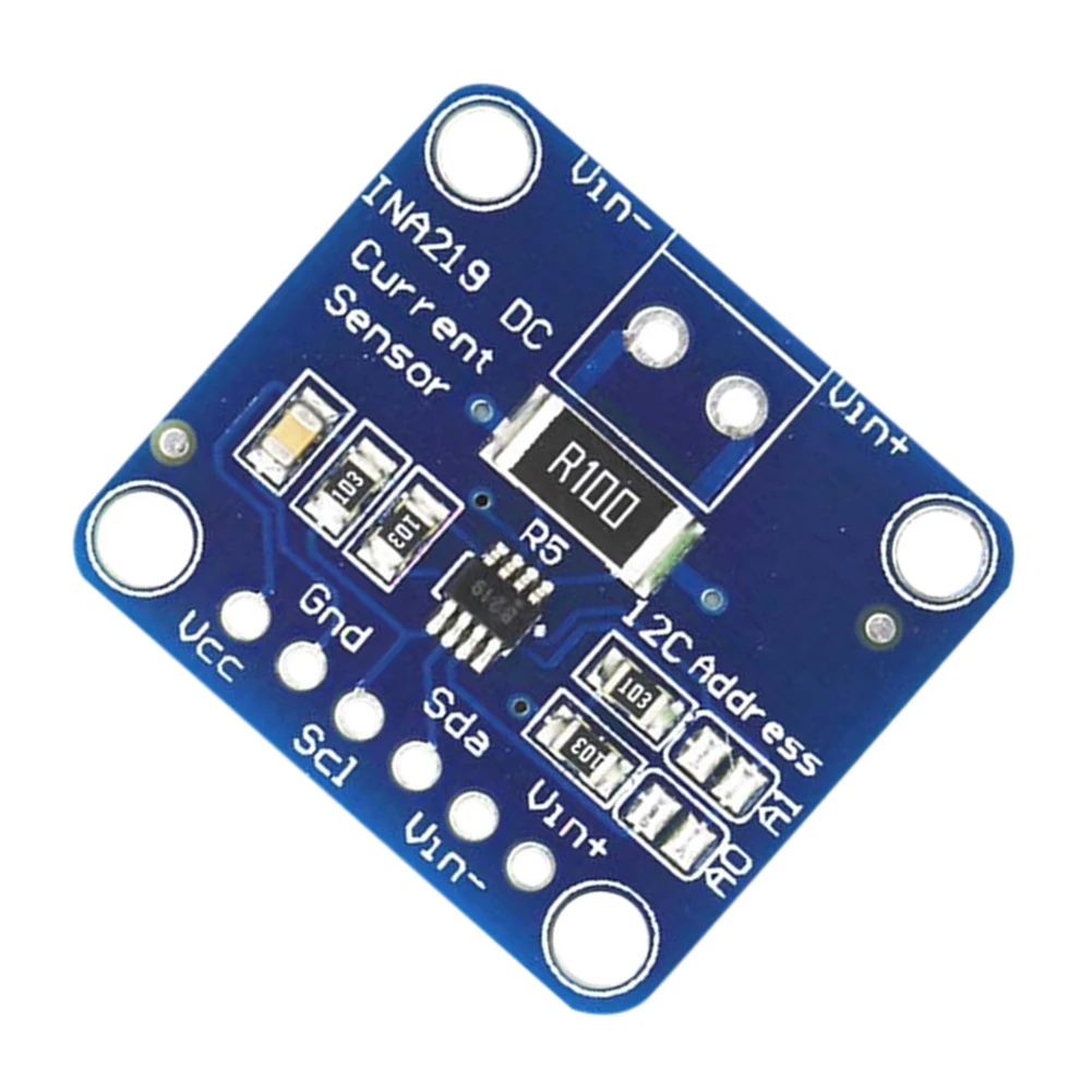 MCU-219 INA219 Bi-directional Current Sensor Breakout Module I2C Zero Drift Power Monitoring Sensor Module High-precision