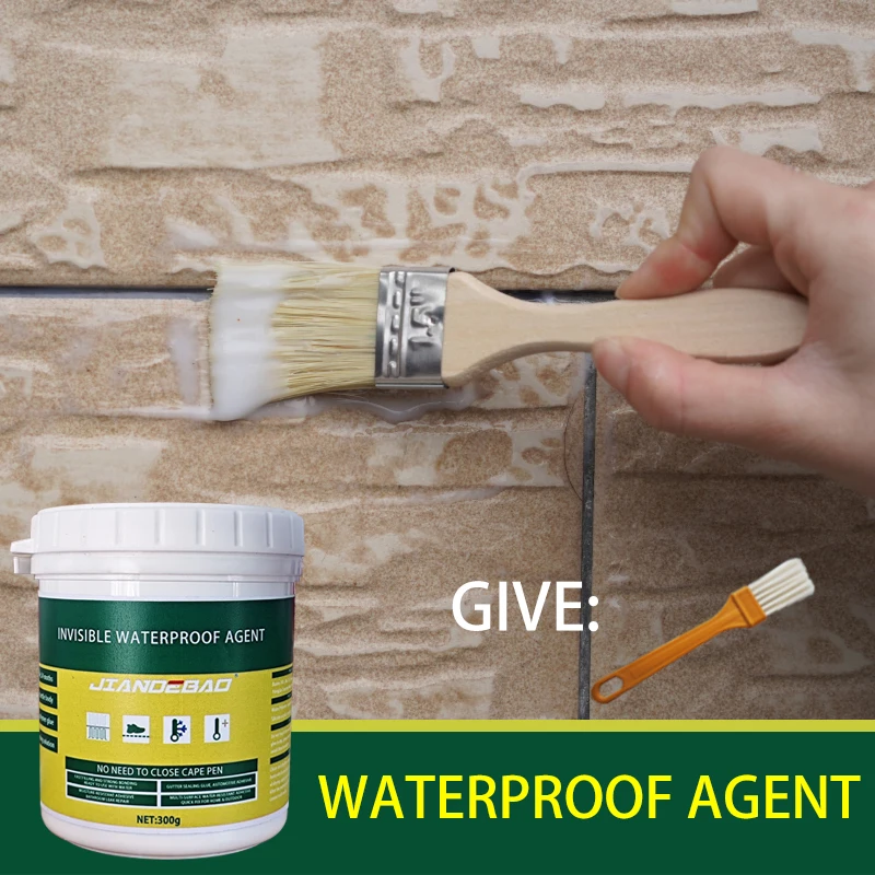 Waterproof Sealant Invisible Coating Sealant Agent Wall Leak Repair Material Invisible Glue For Roof Leakage Crack Seepage 300g