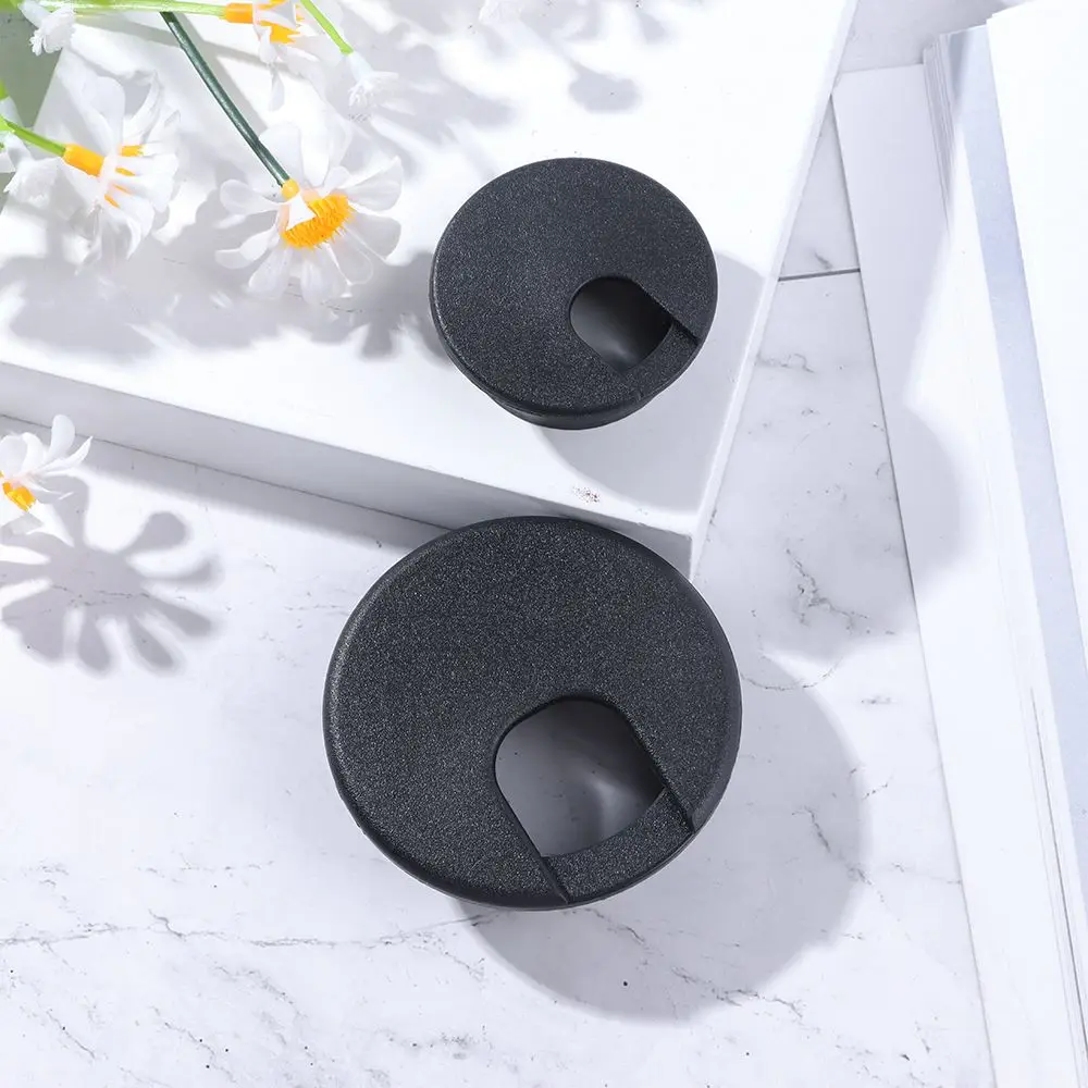 Cable Hole Cover cable hole cover hole plug desk cord grommet 35/50mm Dia Wire Hole Cover Plastic Line Box Practical Desk Table Cable Hole Cover Cap Plug Computer Grommet Home Hardware