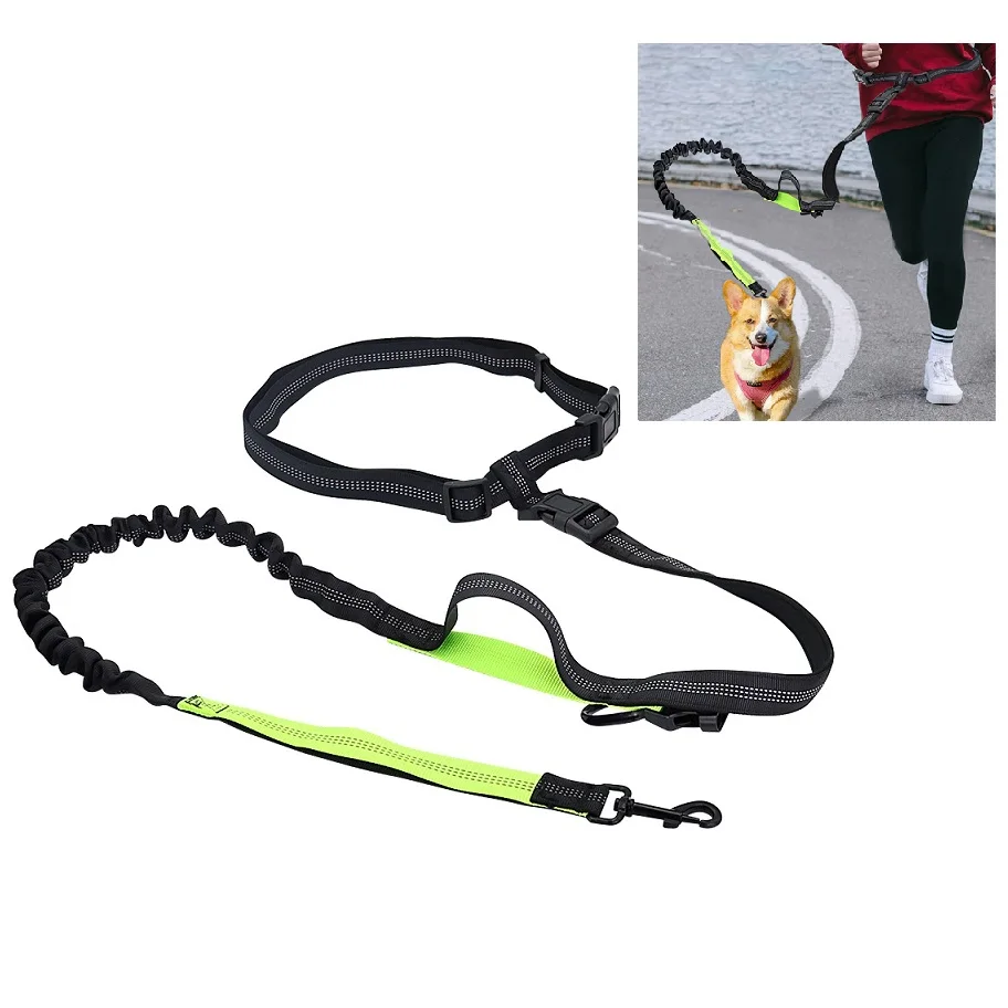 MultifunctionalRunningRopeHandsFreeRunningDogLeadCarPetLeash