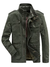  Autumn winter Jacket Men Pure Cotton Business Casual Cargo Jackets Army Military Motorcycle Bomber Coats Male Jaqueta Masculina 