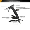 Multifunctional Axe Survival Axe Portable Fold Pliers Pocket Knife Pliers MultiTool Camping Ax Hammer Outdoor Escape Tool 5