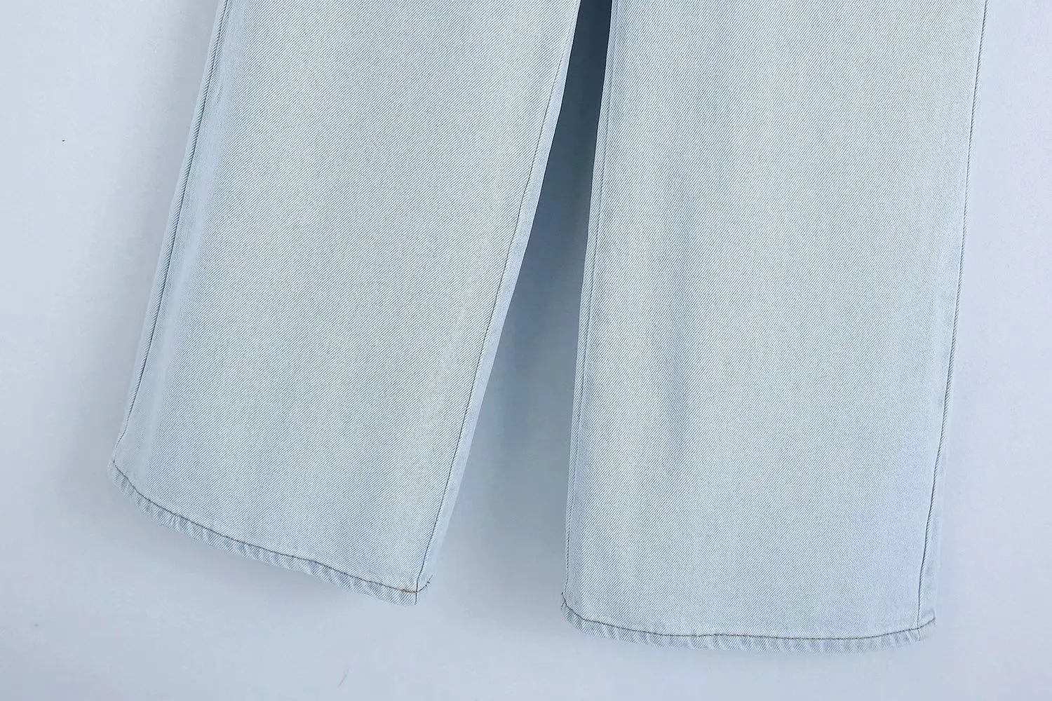 levis 501 Clothland Fashion Casual Solid Jeans Candy Color Wide Leg Trousers Streetwear Chic Pants Pantalones KA120 stacked jeans