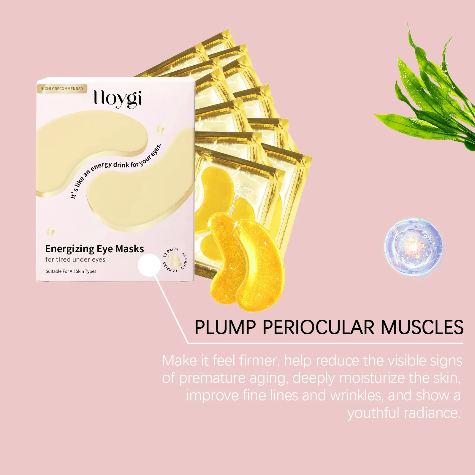 Crystal Eye Patches Anti Dark Circles Lifting Firming Eyes Bags Removal Fade Fine Lines Anti Wrinkle Aging Moisturizing Eye Mask 6