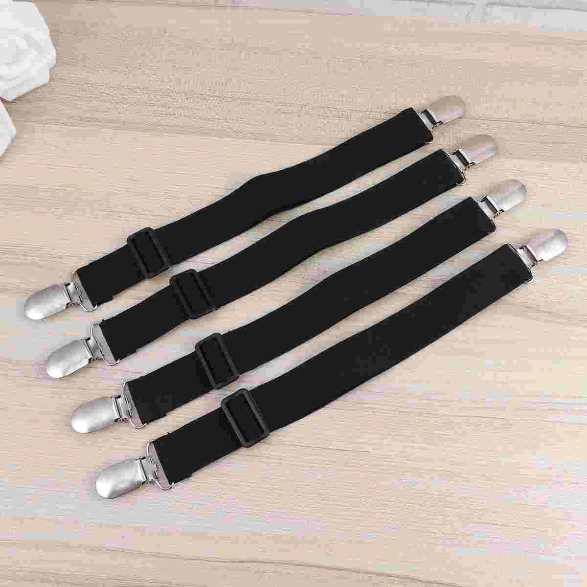 

8pcs Adjustable Bed Sheets Multifunctional Suspenders Gripper Elastic Straps Clips Curtain Clip Sofa Cover Holder for